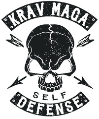 Krav Maga Self Defense Skull Totenkopf