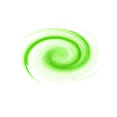 Green watercolor logo design template spot