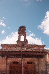 Obraz premium Town church of Vinuesa in Castilla y León Spain