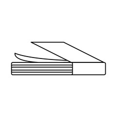 academic book icon over white background, vector illustration