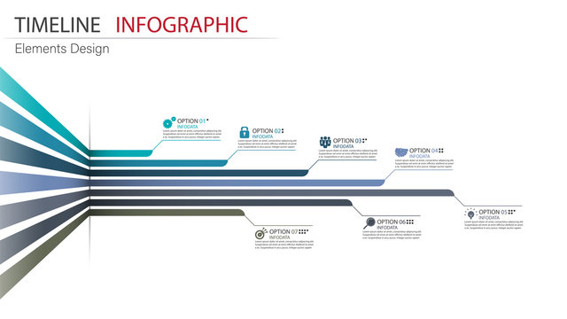 Vector abstract element timeline infographics. Design for business or finance template layout, brochure, workflow, information or presentation and other. Can add infodata and icon. Abstract 3D vector.