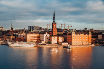 Stockholm skyline at sunrise, Sweden