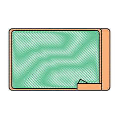 school chalkboard icon over white background, colorful design. vector illustration