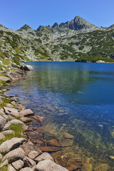 Amazing landscape with Valyavishki lakes and Dzhangal peak, Pirin Mountain, Bulgaria
