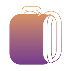 school backpack icon over white background, colorful design. vector illustration