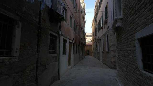 Old buildings on a narrow street