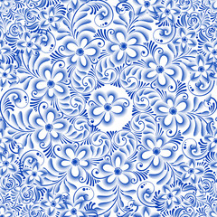 Russian ornamental traditional style gzhel