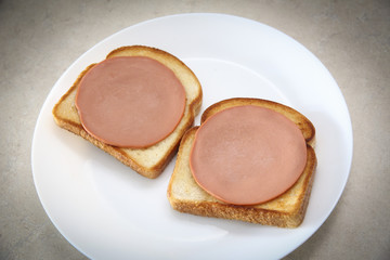 Bread with soya meat