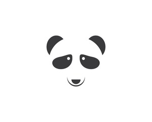 panda ilustration logo vector