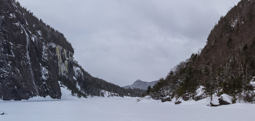 Avalanche Lake in the Winter