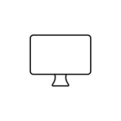 Fototapeta premium monitor icon. Element of simple icon for websites, web design, mobile app, info graphics. Thin line icon for website design and development, app development