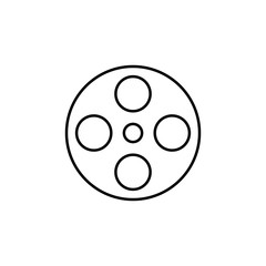 film icon. Element of simple icon for websites, web design, mobile app, info graphics. Thin line icon for website design and development, app development