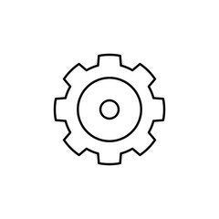gear icon. Element of simple icon for websites, web design, mobile app, info graphics. Thin line icon for website design and development, app development