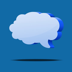 speech bubble icon vector illustration.
