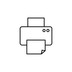 Printer icon. Element of simple icon for websites, web design, mobile app, info graphics. Thin line icon for website design and development, app development