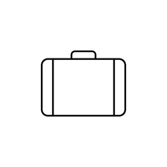 suitcase icon. Element of simple icon for websites, web design, mobile app, info graphics. Thin line icon for website design and development, app development