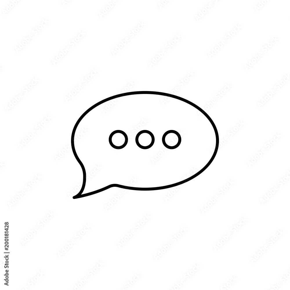 Poster bubble messages icon. element of simple icon for websites, web design, mobile app, info graphics. th
