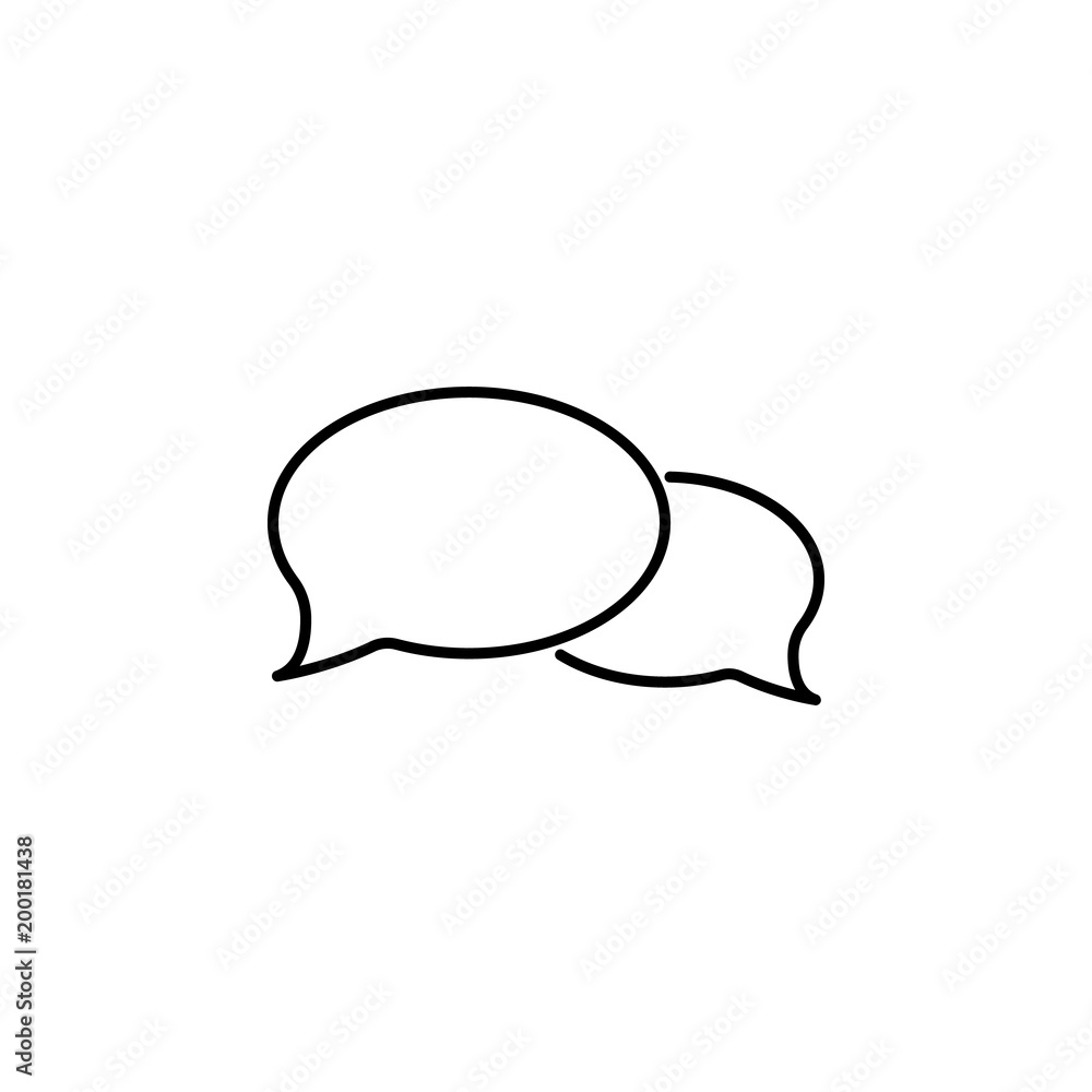 Poster dialogue bubble icon. element of simple icon for websites, web design, mobile app, info graphics. th