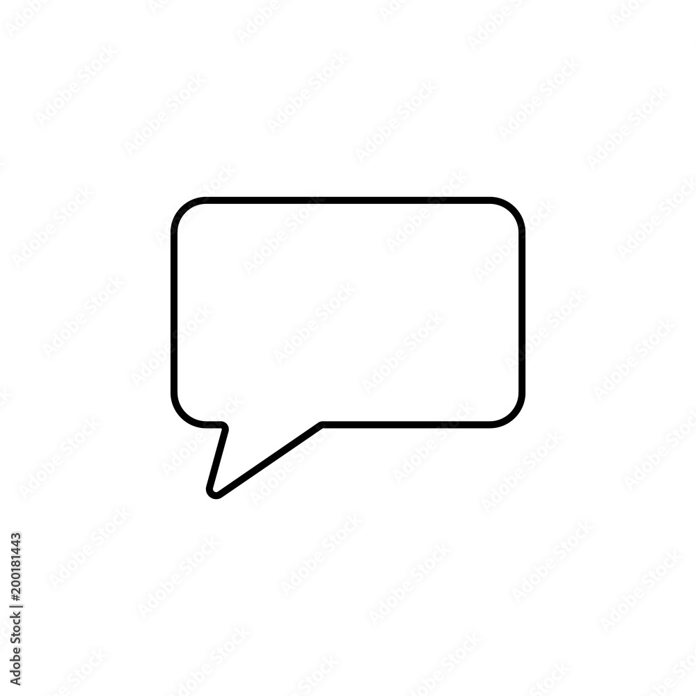 Fototapete bubble messages icon. element of simple icon for websites, web design, mobile app, info graphics. th