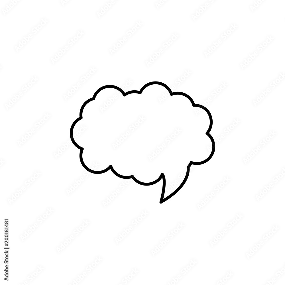 Poster communication bubble icon. element of simple icon for websites, web design, mobile app, info graphic
