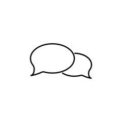 dialogue bubble icon. Element of simple icon for websites, web design, mobile app, info graphics. Thin line icon for website design and development, app development