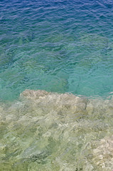 Rock and clear water