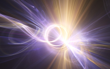 Fractal starburst, abstract graphic