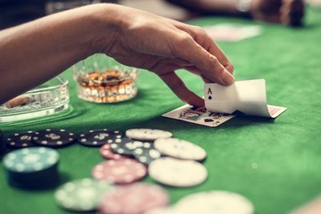 Diverse adults gambling shoot