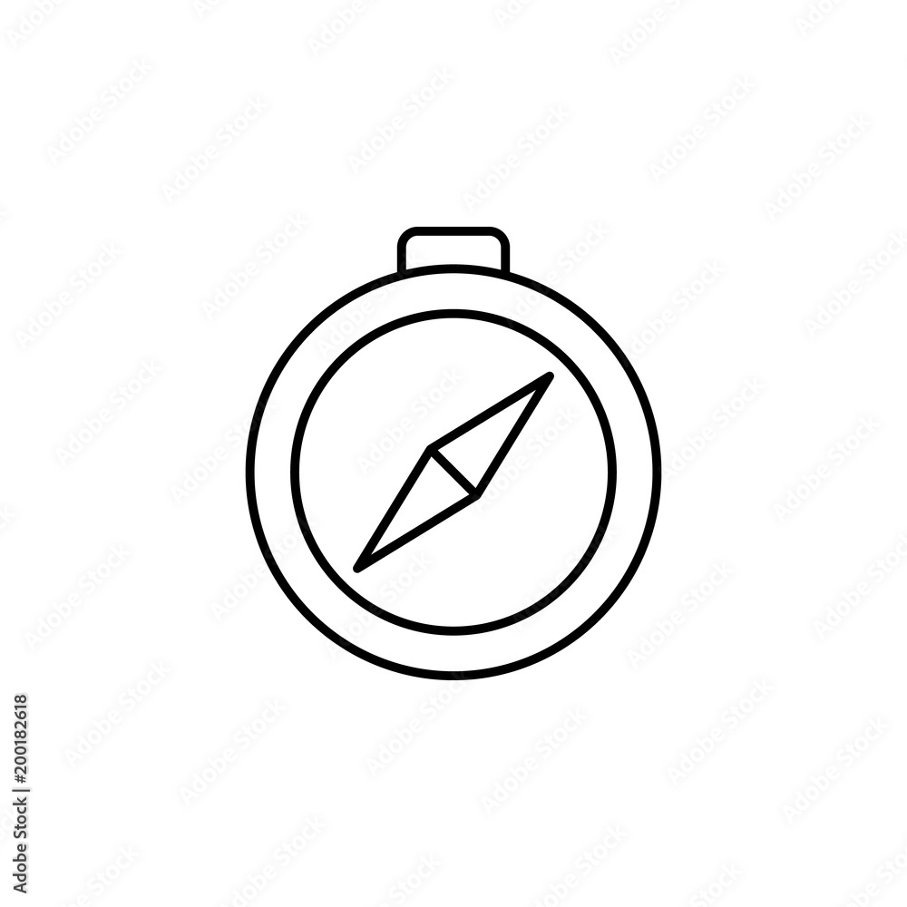 Poster compass icon. element of simple icon for websites, web design, mobile app, info graphics. thin line 