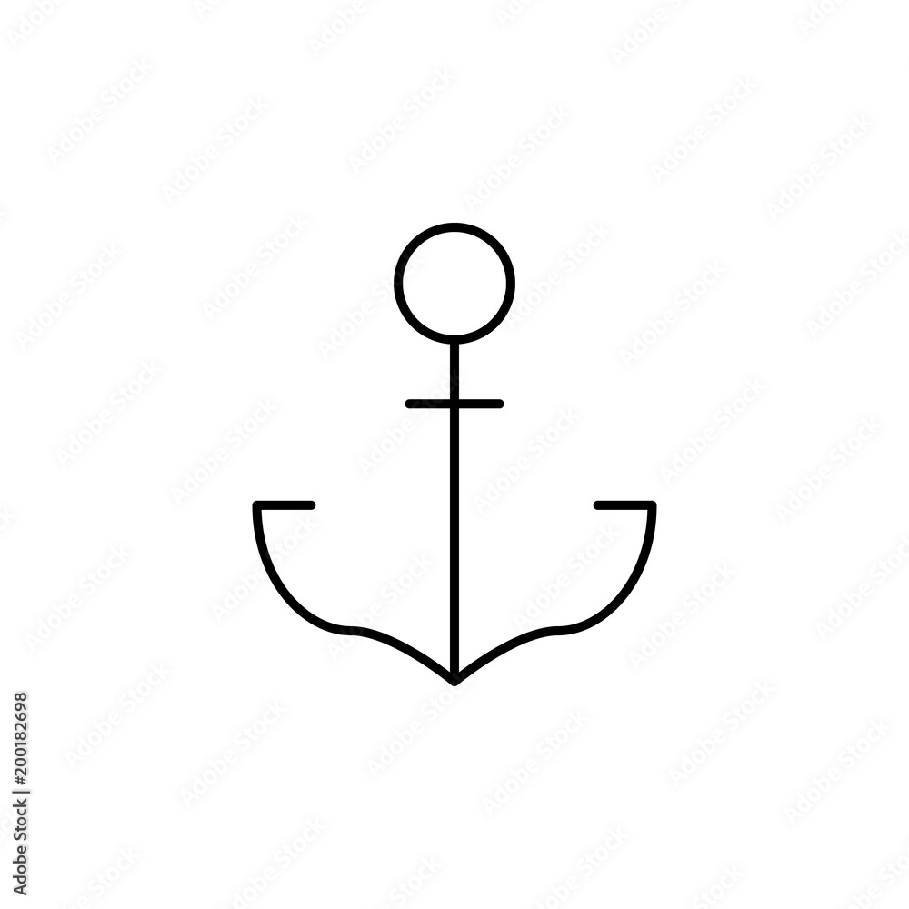 Poster anchor icon. element of simple icon for websites, web design, mobile app, info graphics. thin line i