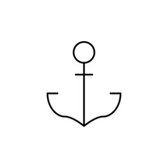 anchor icon. Element of simple icon for websites, web design, mobile app, info graphics. Thin line icon for website design and development, app development