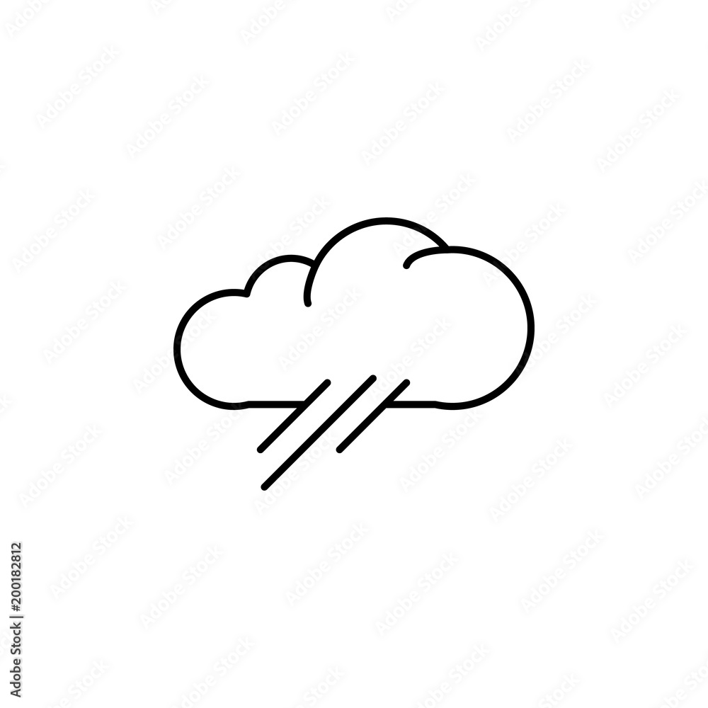 Poster cloud with rain icon. element of simple icon for websites, web design, mobile app, info graphics. th