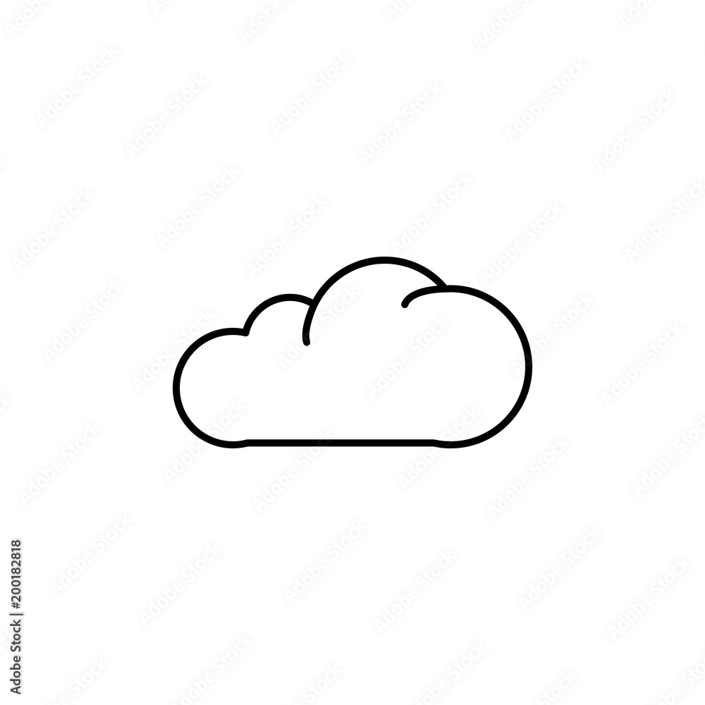 Poster cloud icon. element of simple icon for websites, web design, mobile app, info graphics. thin line ic