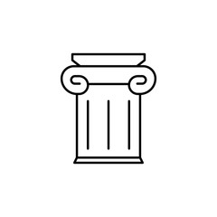 Greek podium icon. Element of simple icon for websites, web design, mobile app, info graphics. Thin line icon for website design and development, app development