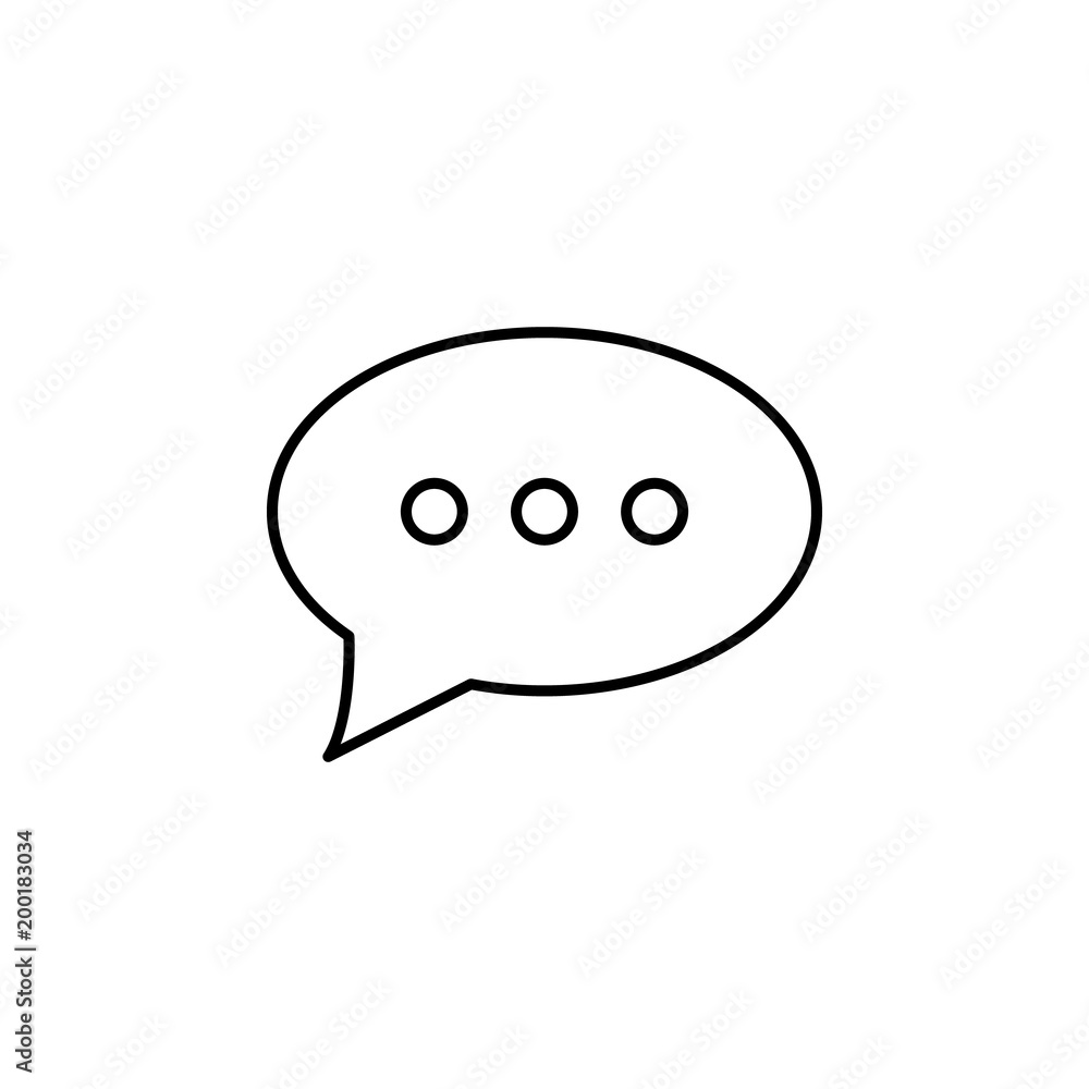 Poster bubble messages icon. element of simple icon for websites, web design, mobile app, info graphics. th