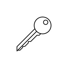 key icon. Element of simple icon for websites, web design, mobile app, info graphics. Thin line icon for website design and development, app development