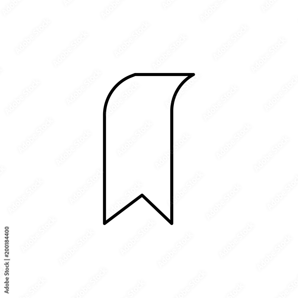 Poster tab icon. element of simple icon for websites, web design, mobile app, info graphics. thin line icon