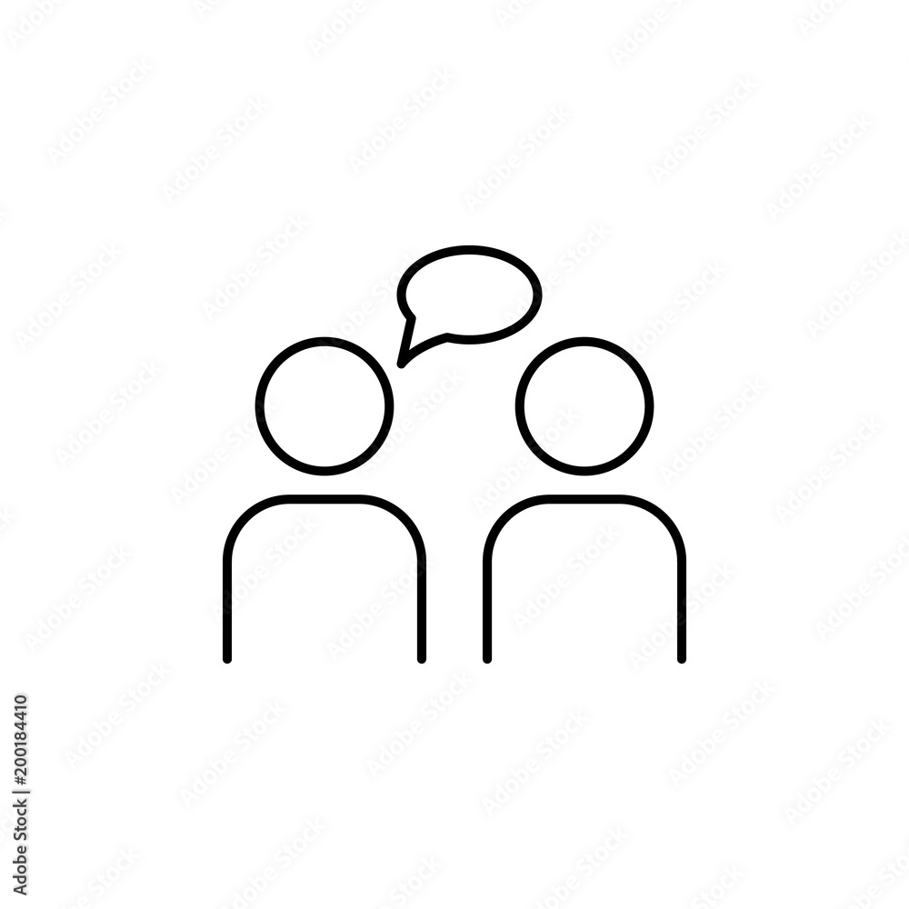 Poster monologue icon. element of simple icon for websites, web design, mobile app, info graphics. thin lin