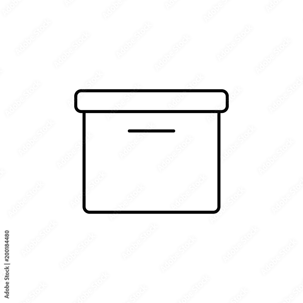 Poster ballot box icon. element of simple icon for websites, web design, mobile app, info graphics. thin li