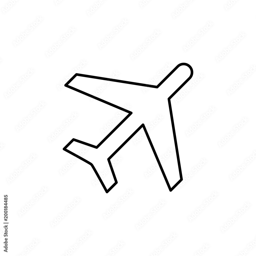 Poster aircraft icon. element of simple icon for websites, web design, mobile app, info graphics. thin line
