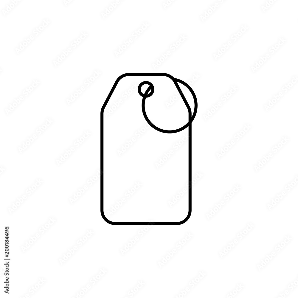 Poster commodity tag icon. element of simple icon for websites, web design, mobile app, info graphics. thin