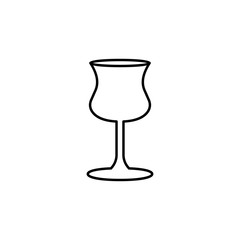 wineglass icon. Element of simple icon for websites, web design, mobile app, info graphics. Thin line icon for website design and development, app development
