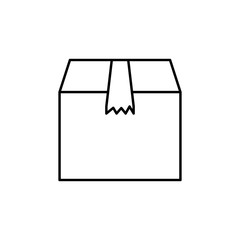 packing box icon. Element of simple icon for websites, web design, mobile app, info graphics. Thin line icon for website design and development, app development