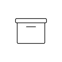 ballot box icon. Element of simple icon for websites, web design, mobile app, info graphics. Thin line icon for website design and development, app development