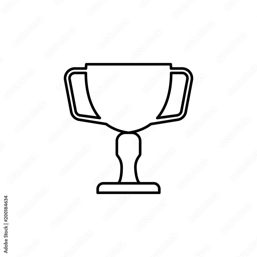 Poster cup icon. element of simple icon for websites, web design, mobile app, info graphics. thin line icon