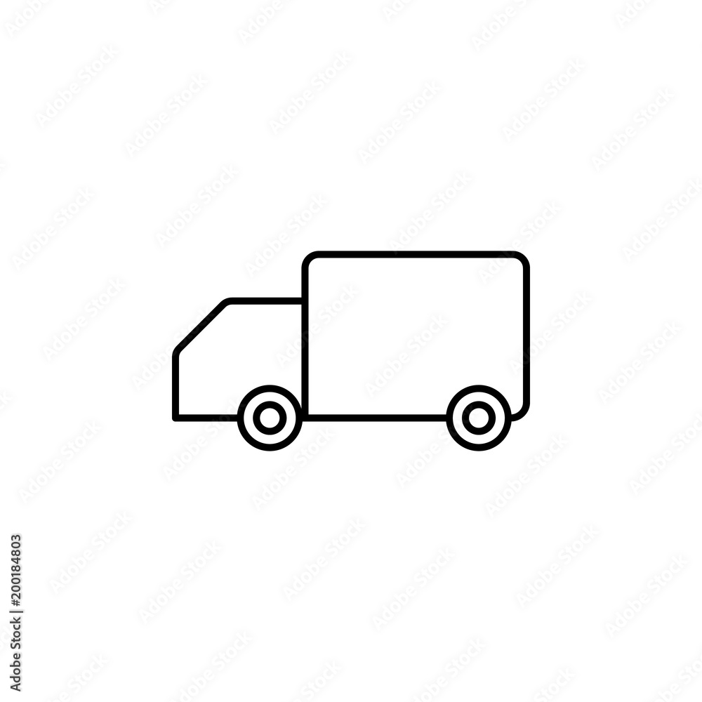 Poster car for transportation icon. element of simple icon for websites, web design, mobile app, info graph