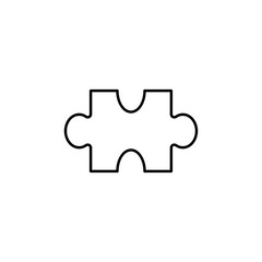 Puzzle icon. Element of simple icon for websites, web design, mobile app, info graphics. Thin line icon for website design and development, app development