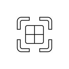 photo perspective icon. Element of simple icon for websites, web design, mobile app, info graphics. Thin line icon for website design and development, app development