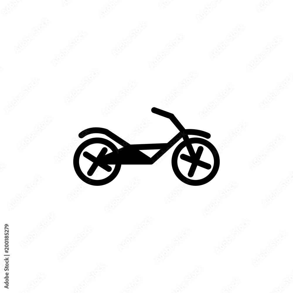 Poster a bike icon. element of simple icon for websites, web design, mobile app, info graphics. signs and s
