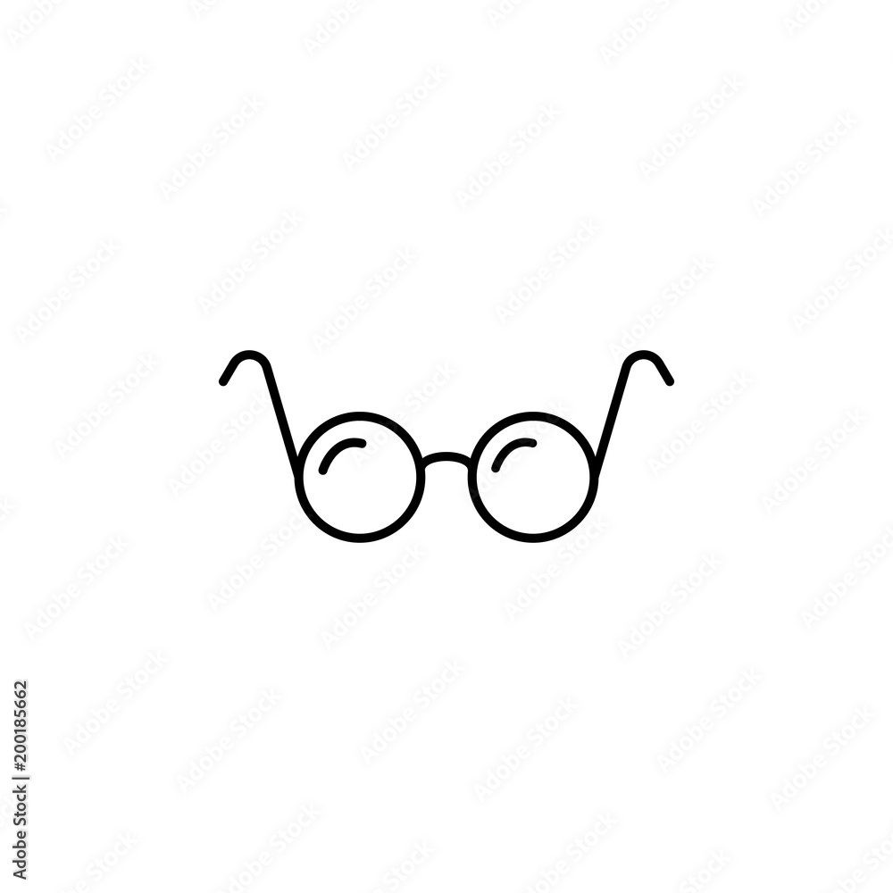 Poster optical glasses icon. element of simple icon for websites, web design, mobile app, info graphics. si